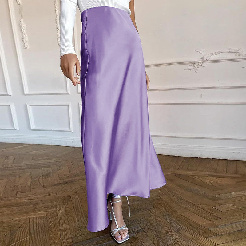 European and American new style fashion drape slim and thin skirt