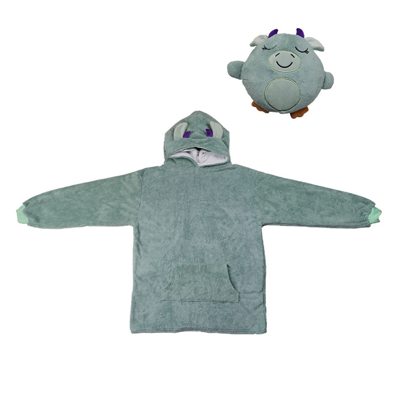 Cross-border cartoon doll Huggle Pets variable children's pullover pajamas plush animal toys