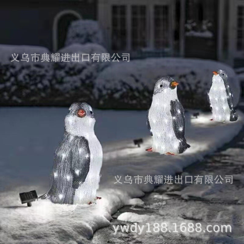 Light-Up Penguin Christmas Decoration Penguin Christmas Decoration Garden Decoration