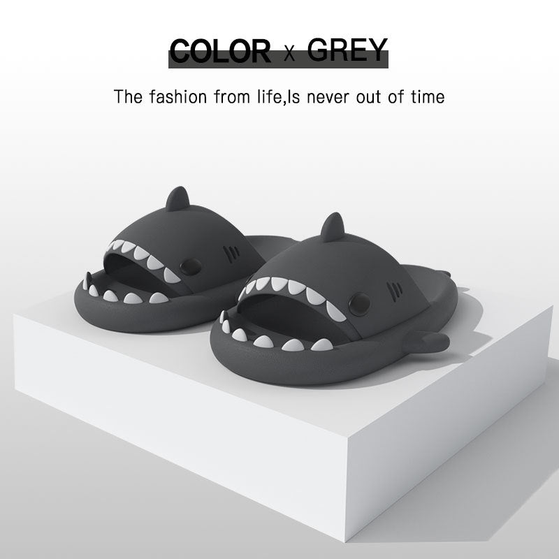 Shark slippers indoor and outdoor funny home cute cartoon sandals