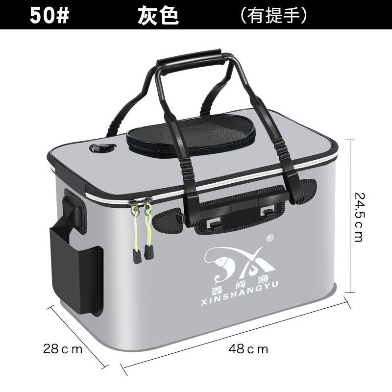 Fishing bucket, fish box, live fish bucket, fish guard bucket, eva folding fishing box, thickened bucket, fish bucket, fishing gear supplies