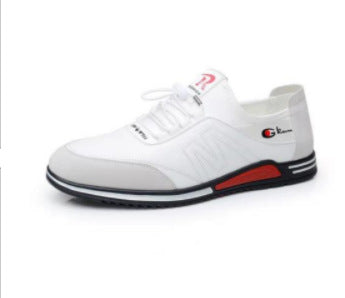 New Casual Leather Shoes Fashion Men's Shoes Soft Sole Lightweight Breathable Sports Shoes Tide Shoes