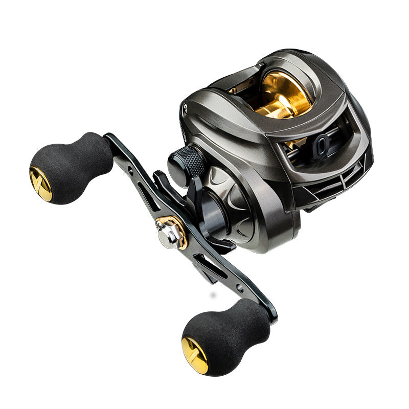 Cross-border new AK water drop wheel explosion-proof line magnetic brake long-throw water drop wheel to hit the black road sub-wheel fishing reel