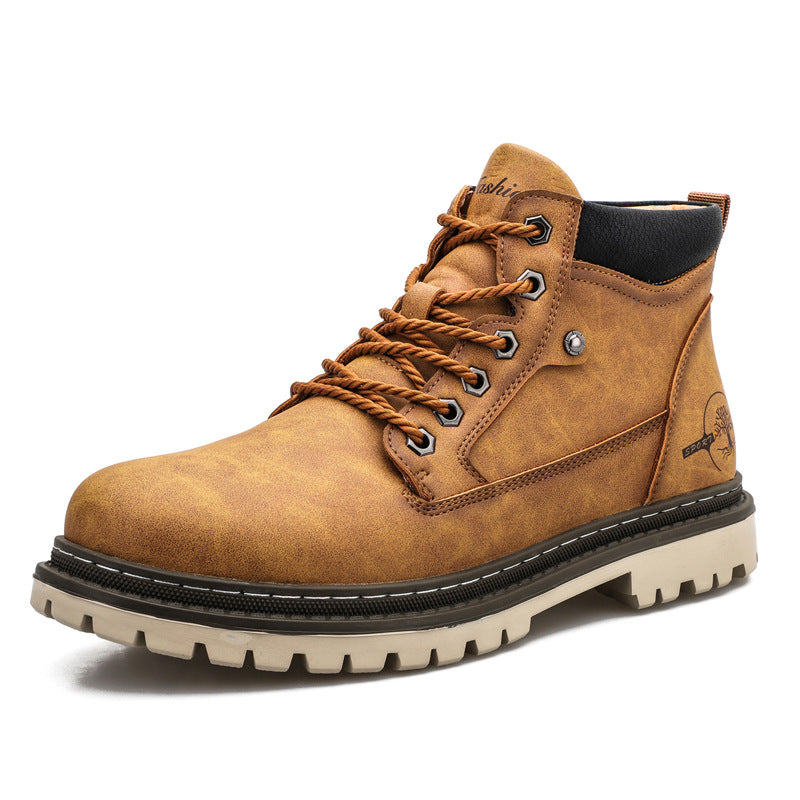 British cross-border fashion Martin boots men's leather boots casual tooling boots