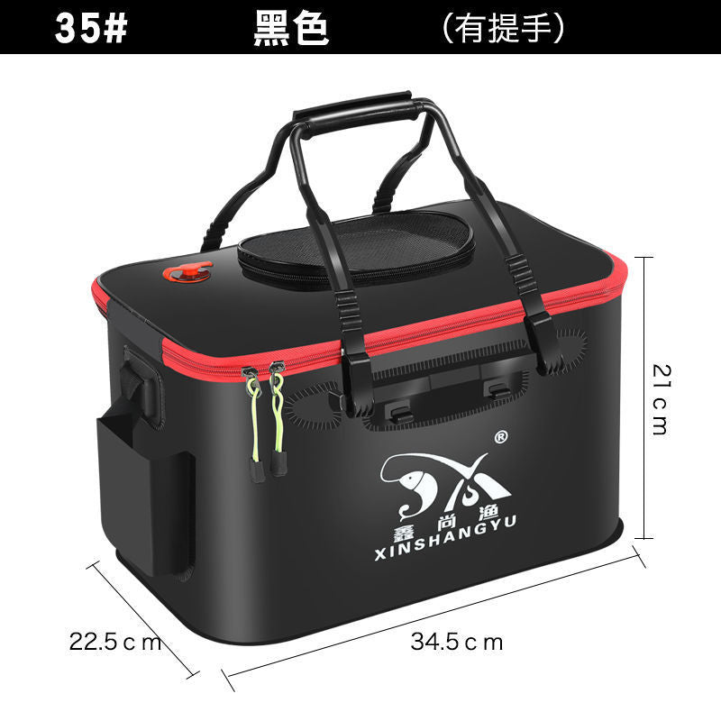 Fishing bucket, fish box, live fish bucket, fish guard bucket, eva folding fishing box, thickened bucket, fish bucket, fishing gear supplies