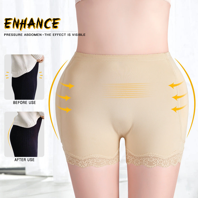 Abdominal pants women's hips and hips bottoming fake ass butt-lifting pants lace edge belt hip pad waist corset body sculpting underwear