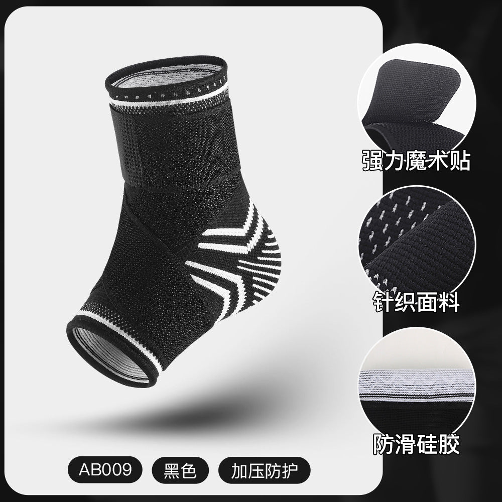 Knitted straps basketball fitness ankle socks sports riding non-slip silicone ankle protectors
