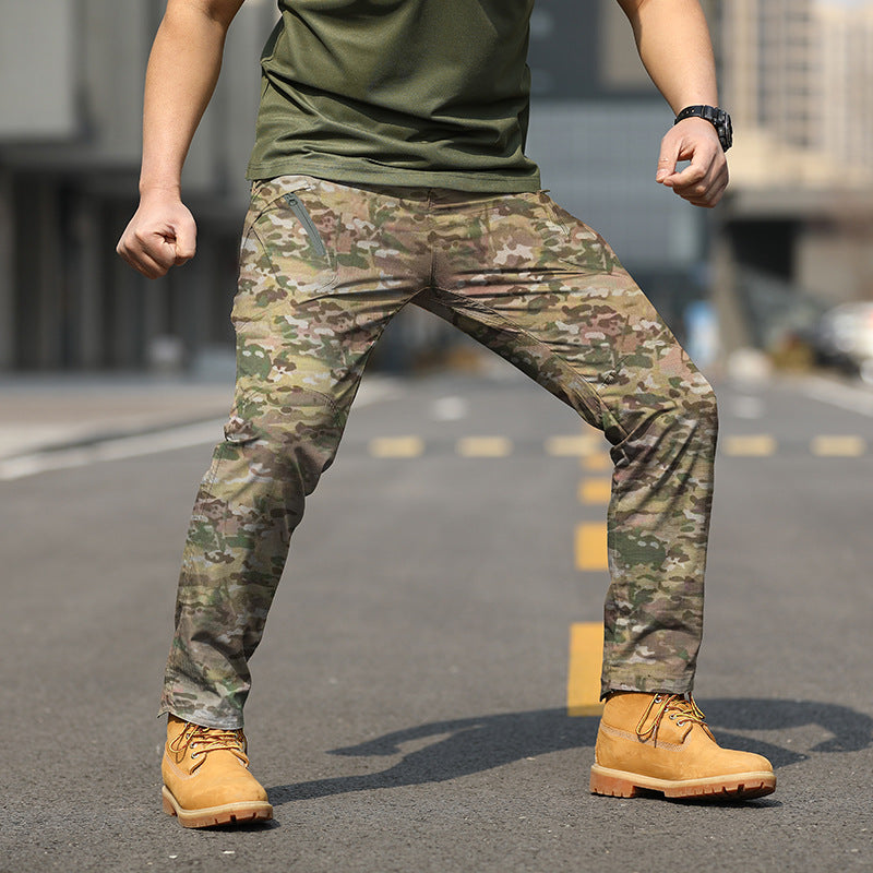 Outdoor consul tactical pants plaid fabric IX9 city special service trousers outdoor class IX7 multi-pocket overalls