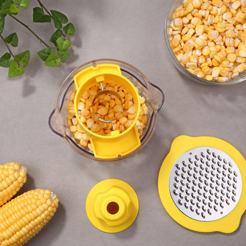 Peeling corn artifact household planing corn thresher corn thresher peeler small kitchen gadget set