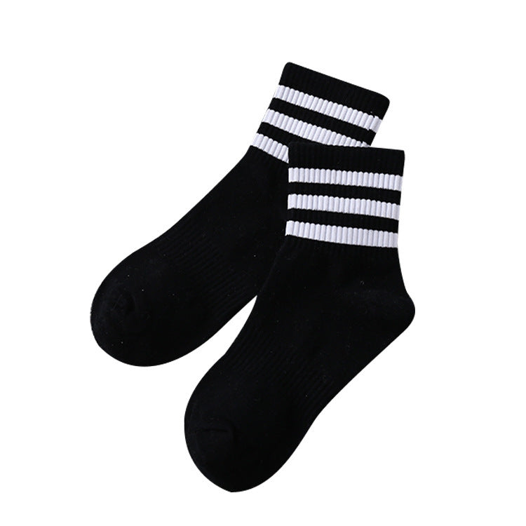 Student socks wild tube socks striped sports socks adult male