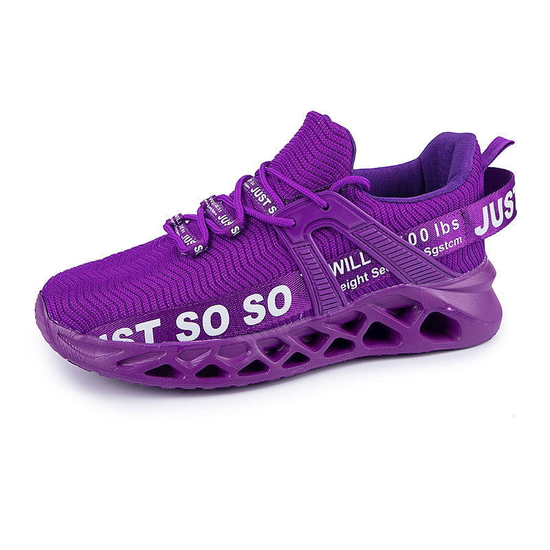 European and American Fashion Breathable Sports Casual Shoes Shock Absorbing Running Shoes Couple Mesh Shoes