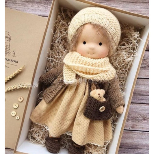 waldorfdoll cotton waldorf doll doll artist handmade christmas thumb