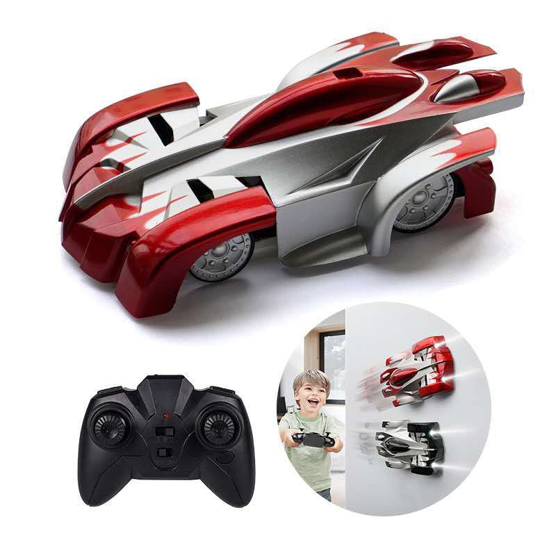 New Mini 2.4G Wall Climbing Car Remote Control Car Sound and Light Watch Remote Control Rechargeable Climbing Stunt Car Toy Car