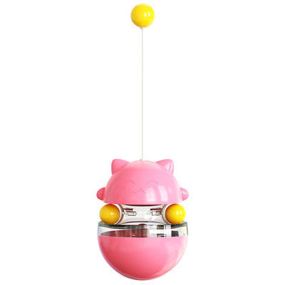 Pet supplies cat turntable teasing cat stick toy swing tumbler leaking food ball self-healing slow food device