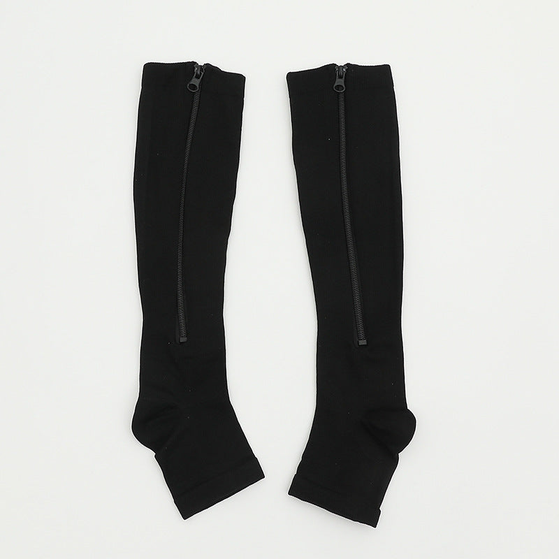 Compression socks, high stretch zipper socks, sports socks for men, outdoor basketball socks