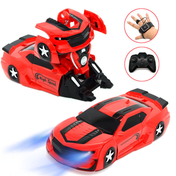 New Mini 2.4G Wall Climbing Car Remote Control Car Sound and Light Watch Remote Control Rechargeable Climbing Stunt Car Toy Car