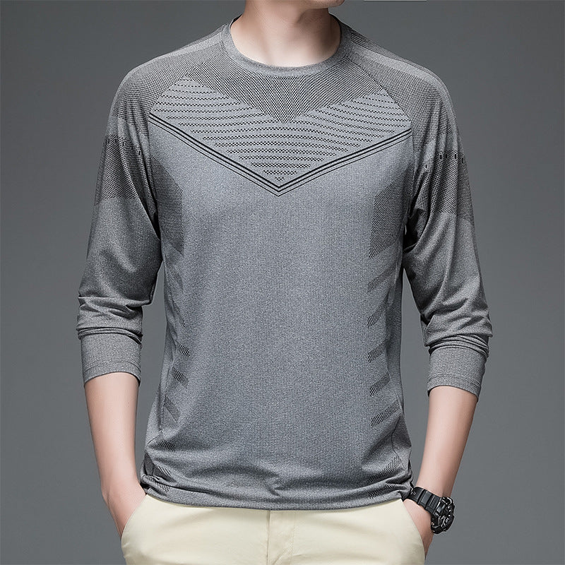 European and American breathable bottoming shirt stretch casual sports T-shirt