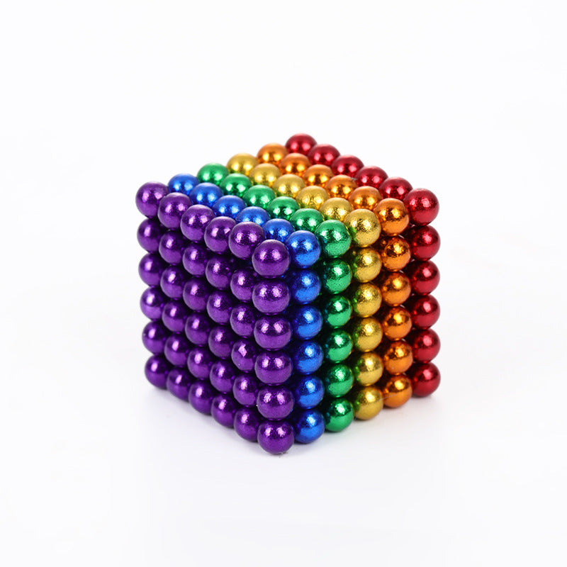 5mm216pcs Color Magnetic Ball Bucky Ball Magnetic Ball Magnetic Rubik's Cube Jigsaw Toy