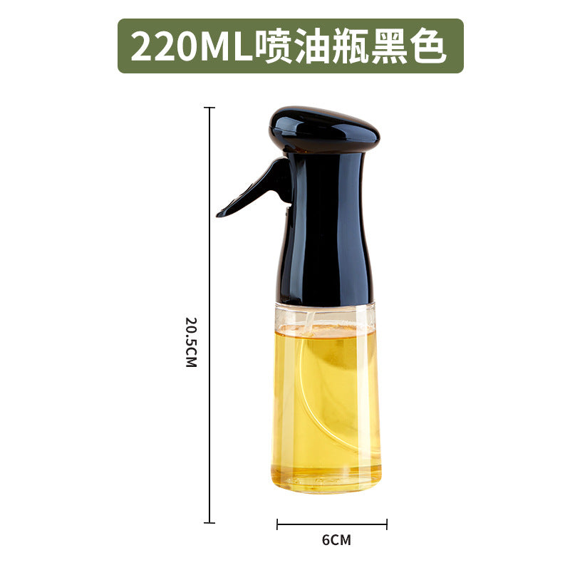 Glass oil spray pot boxed spray spray bottle air pressure edible olive oil oil control bottle