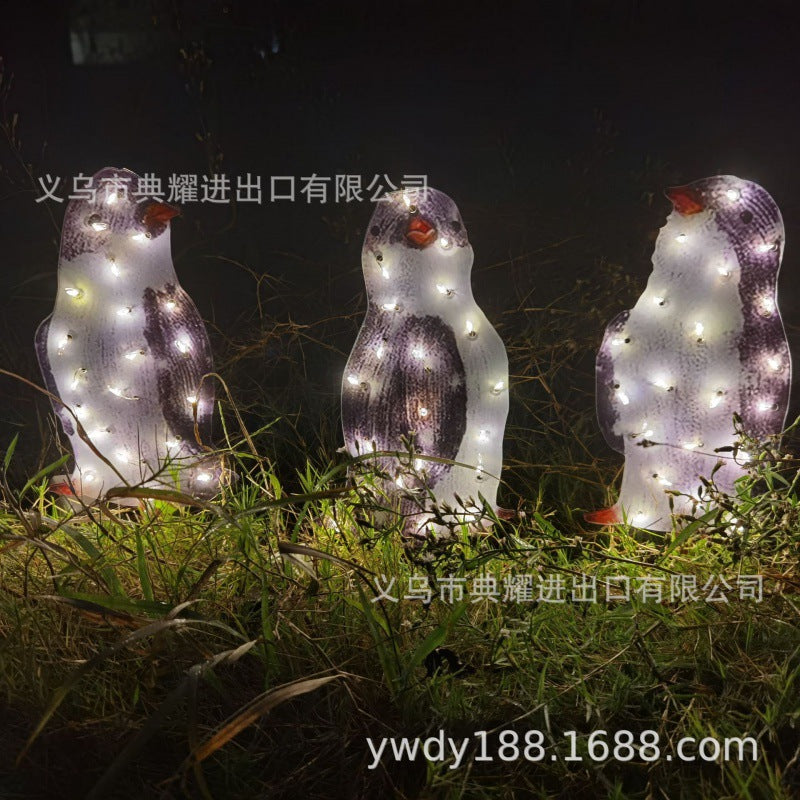 Light-Up Penguin Christmas Decoration Penguin Christmas Decoration Garden Decoration