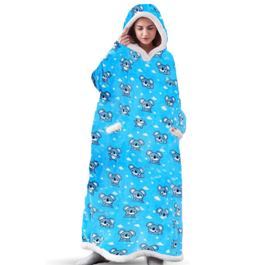 Blanket hooded pullover TV blanket pajamas sweater