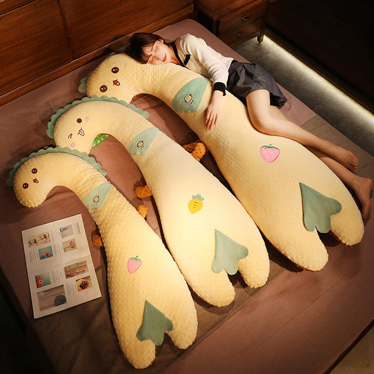 Cute peas velvet bread pillow doll plush toy cloth doll bed sleeping clip legs boy side sleeping girl