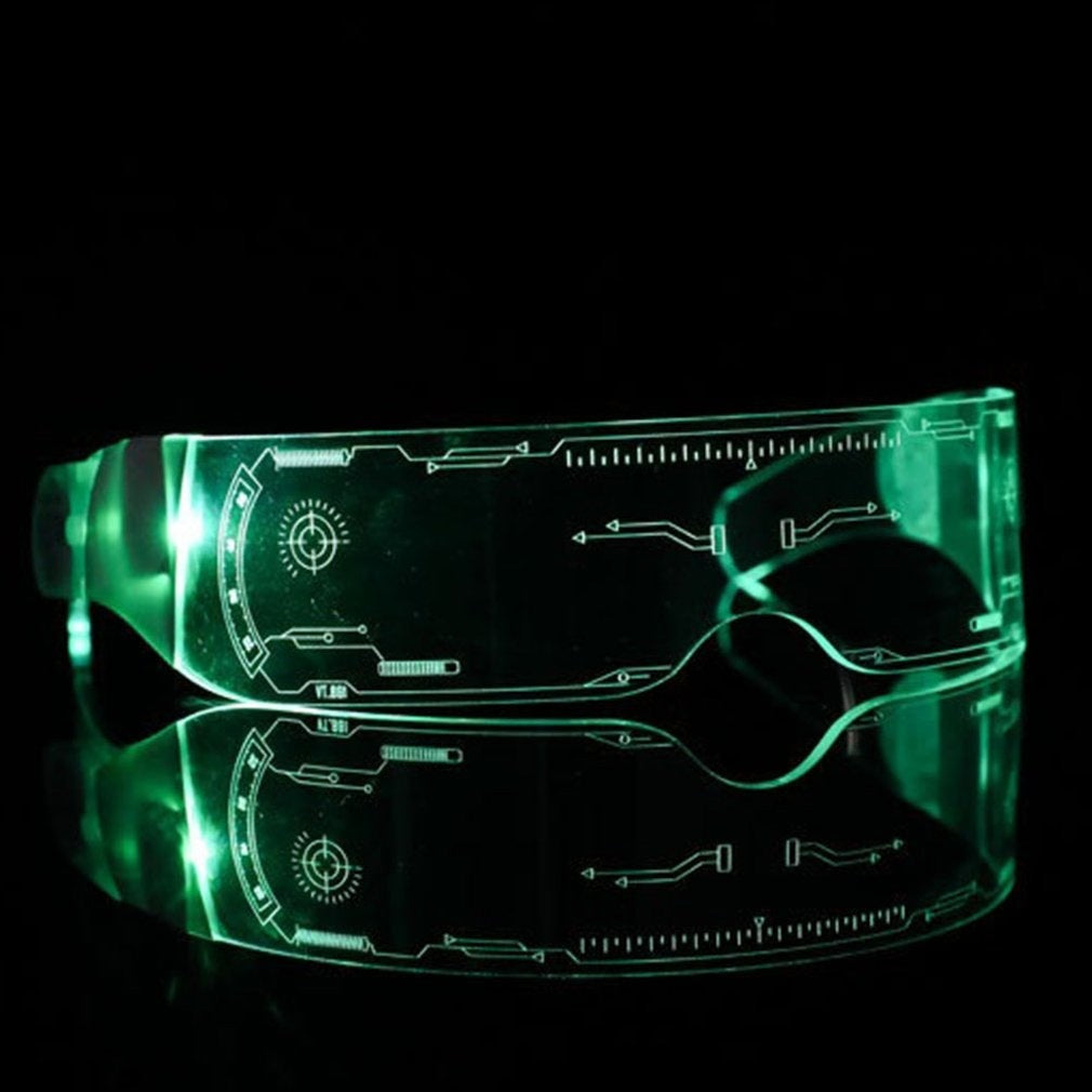 LED luminous glasses Christmas party bar music festival dance party glasses luminous goggles Christmas glasses