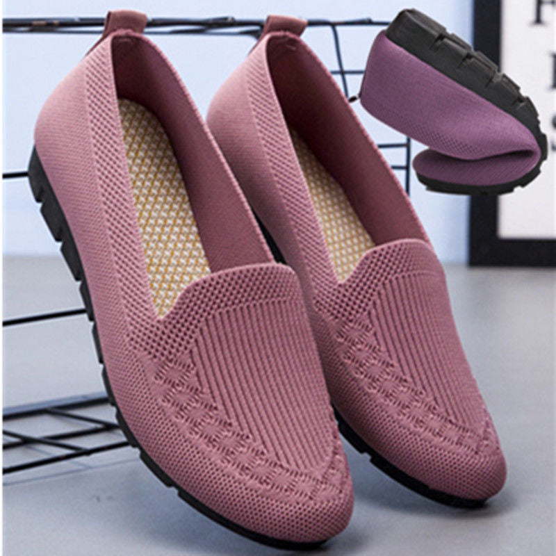 Women's net new breathable flying woven mesh non-slip shoes