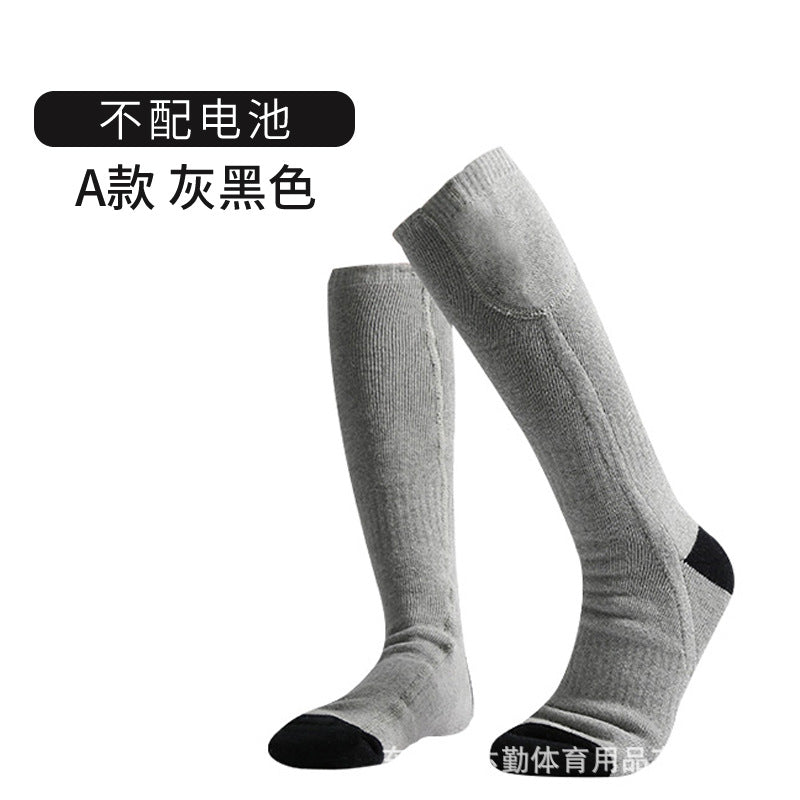 Cross-border rechargeable thermal socks heating men and women heating socks with adjustable temperature lithium battery to keep warm electric heating socks