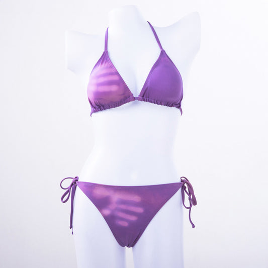 Thermochromic split bikini underwear Europe and the United States cross-border women's water color-changing swimsuit