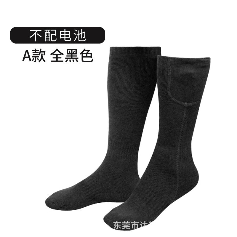 Cross-border rechargeable thermal socks heating men and women heating socks with adjustable temperature lithium battery to keep warm electric heating socks