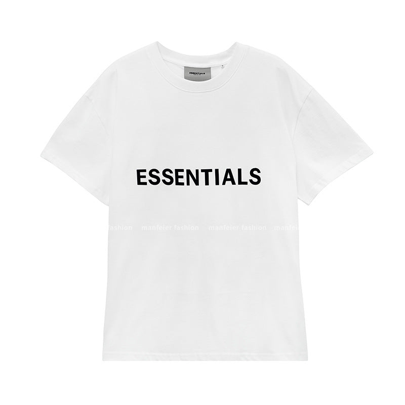 FOG FEAR OF GOD double-line ESSENTIALS chest letter high street short-sleeved T-shirt men and women trend couple