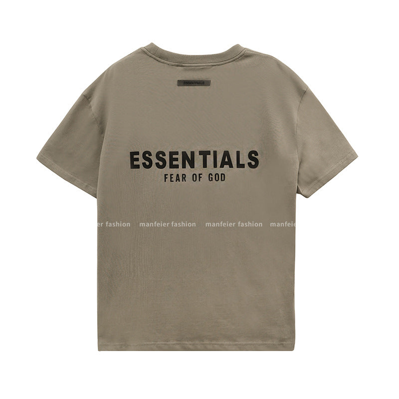 FOG FEAR OF GOD double-line ESSENTIALS chest letter high street short-sleeved T-shirt men and women trend couple