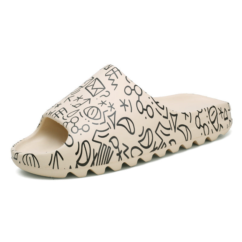 European and American grandpa coconut fish shoes Sesame Street indoor flip-flop beach eva male slippers