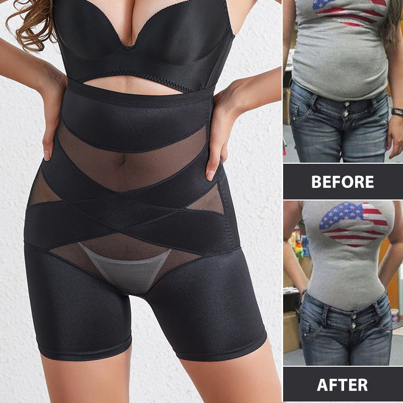 Tummy control pants women's high-waisted butt-lifting postpartum shaper underwear