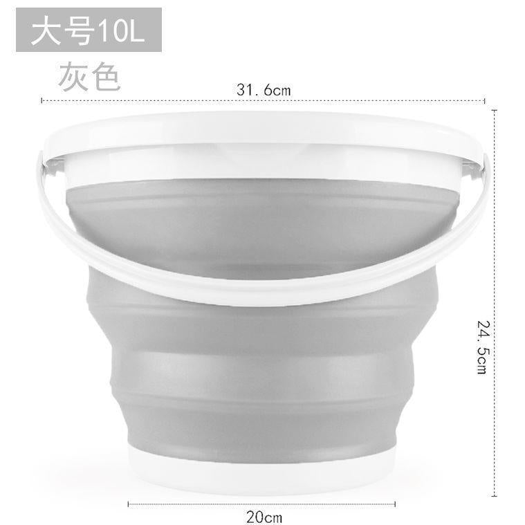 Folding bucket portable retractable plastic home portable thickened travel outdoor car wash bucket fishing