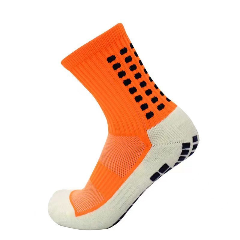 Professional basketball socks men's mid-tube silicone bottom non-slip training socks towel bottom breathable sweat-absorbing running socks football socks