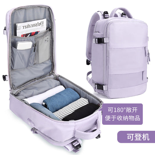 Cross-border new travel backpack super large capacity multi-functional luggage dry and wet storage backpack short-distance business trip mummy bag