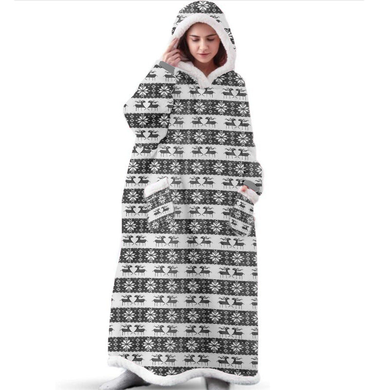 Blanket hooded pullover TV blanket pajamas sweater