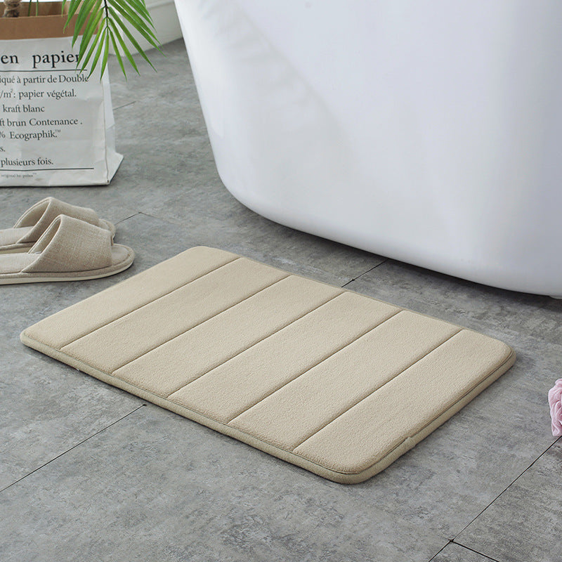 Household entry door mat living room dirty-resistant small carpet bathroom absorbent foot pad memory foam bathroom non-slip floor mat