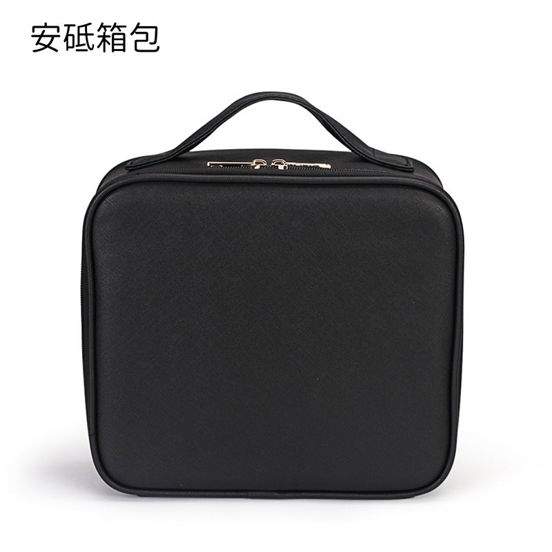 New partition storage cosmetic case portable marble cosmetic bag tattoo nail tool box