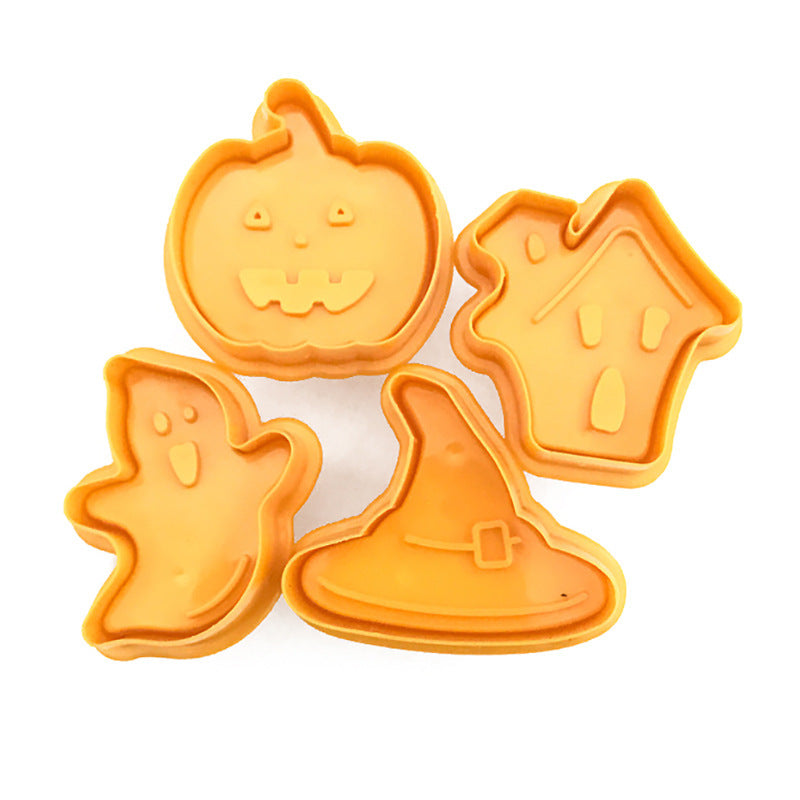 4pcs cartoon biscuit mold DIY Halloween biscuit mold