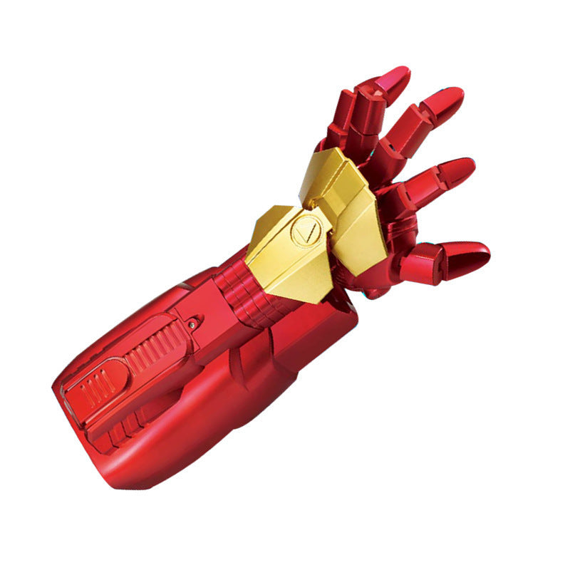 Iron hero mechanical arm can launch toy wearable mask electric burst charging boy toy