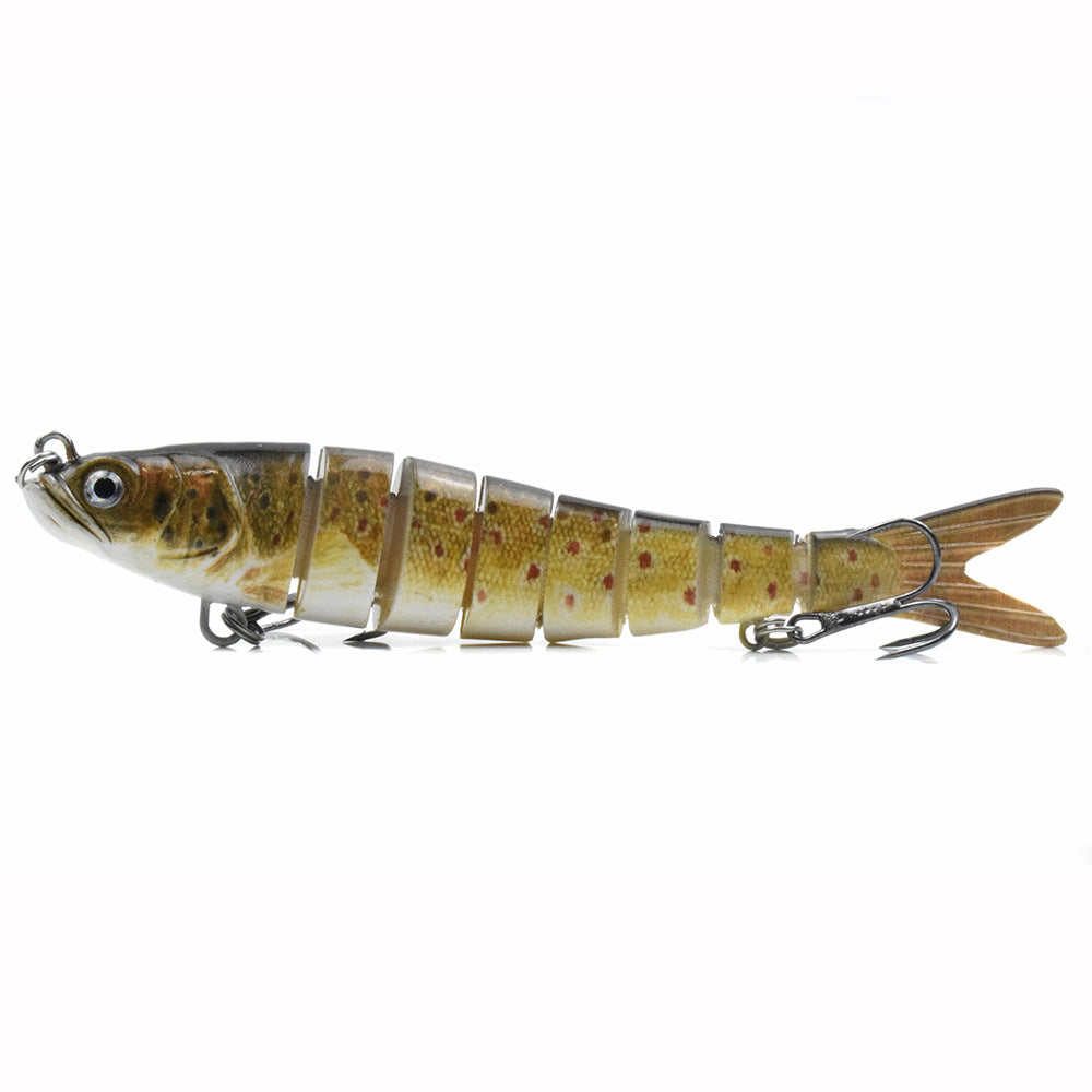 Cross-border 140MM 26G multi-section bionic lure bait 8 section loach broken section lure bait submerged trout