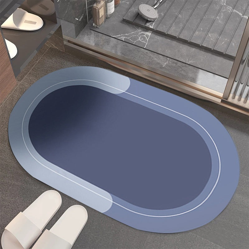 Modern minimalist floor mat soft technology cloth bathroom absorbent and easy-drying floor mat bathroom anti-slip mat bathtub anti-slip mat