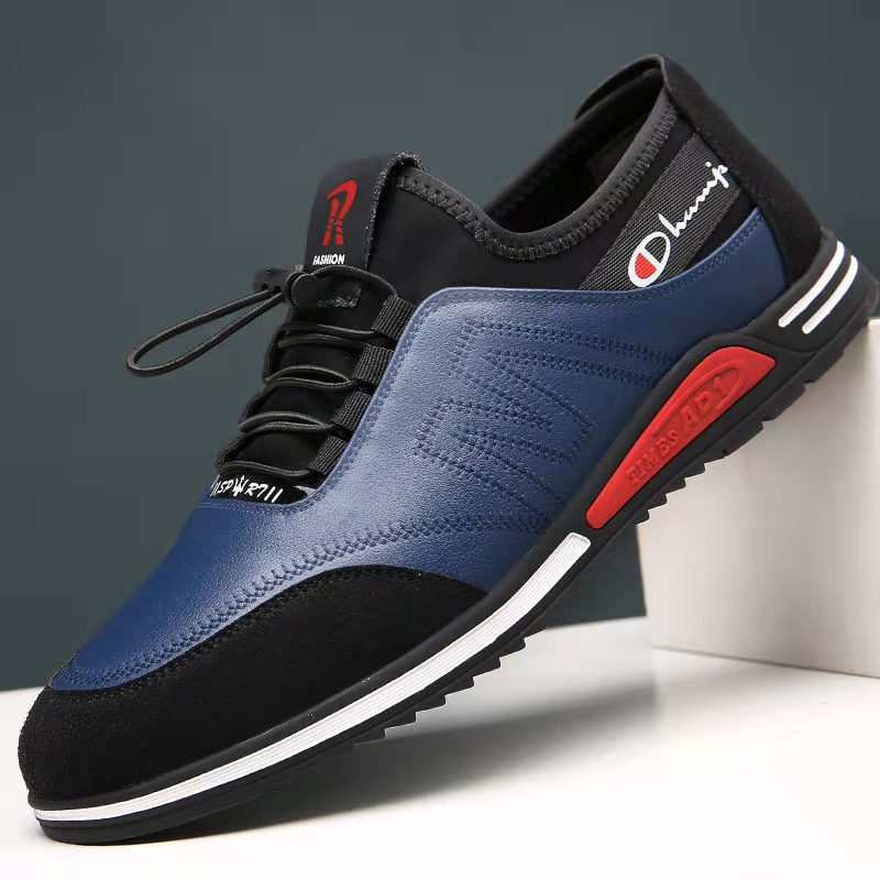 New Casual Leather Shoes Fashion Men's Shoes Soft Sole Lightweight Breathable Sports Shoes Tide Shoes