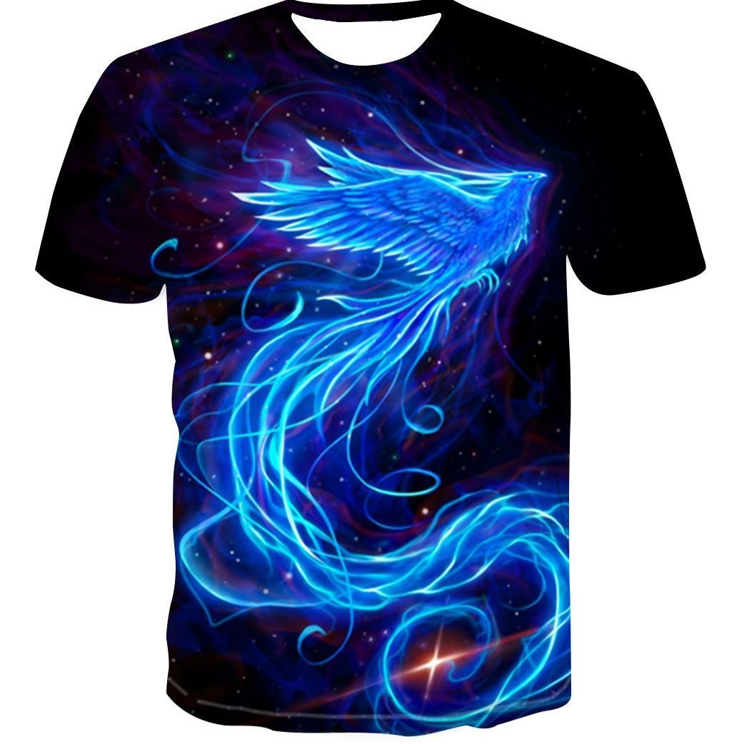 European and American new creative music art 3d digital printing short-sleeved T-shirt