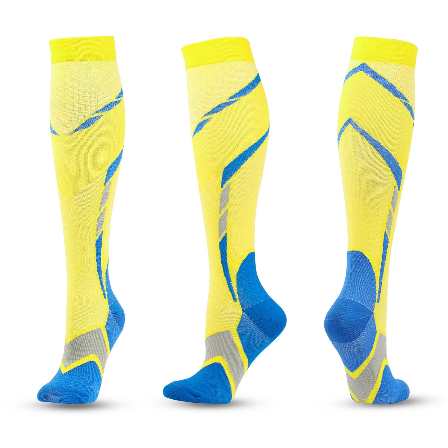 New men's and women's sports compression socks multicolor outdoor running long tube compression socks