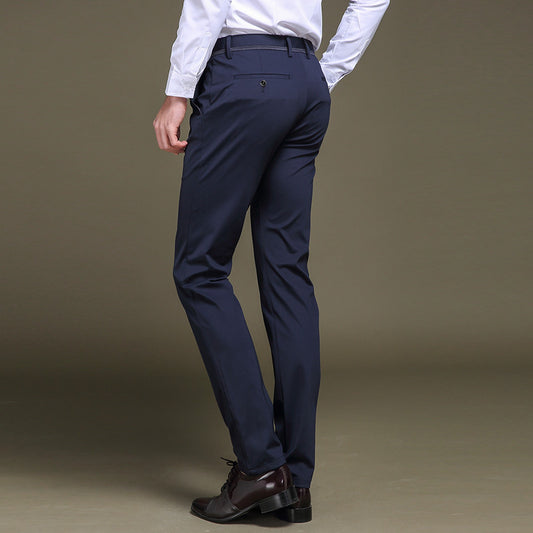 European and American men's casual pants, men's spring trousers, stretch loose business men's trousers