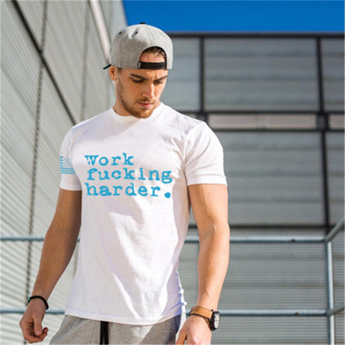 European and American quick-drying clothes muscle brothers training clothes workout clothes